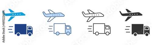 Shipment Icon Set Multiple Style Collection