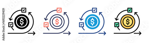 Agile Icon Set Multiple Style Collection