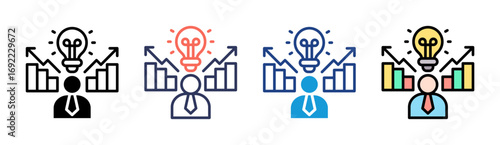Startup Icon Set Multiple Style Collection