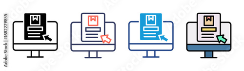 Digitalization Icon Set Multiple Style Collection