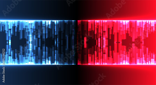 Technology background. Big data visualization concept. Information artificial neural network