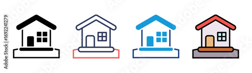 Eco Home Icon Set Multiple Style Collection