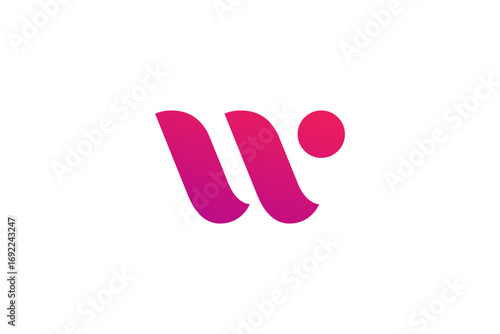 Letter W logo icon design template elements