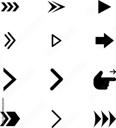 Bullet point icons with numbers. Color points for infographic. Markers with number for buttons, tags, ui or map. Set of graphic pointer with steps. Vector