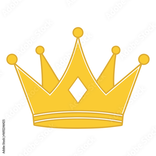 A simple bright yellow crown