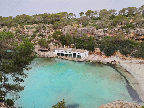 Cala Pi beach in Mallorca seen from above