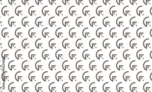 Abstract Geometric Pattern with Curved Shapes on Transparent Backdrop Vector Illustration for Modern Art, Textile Design, and Backgrounds