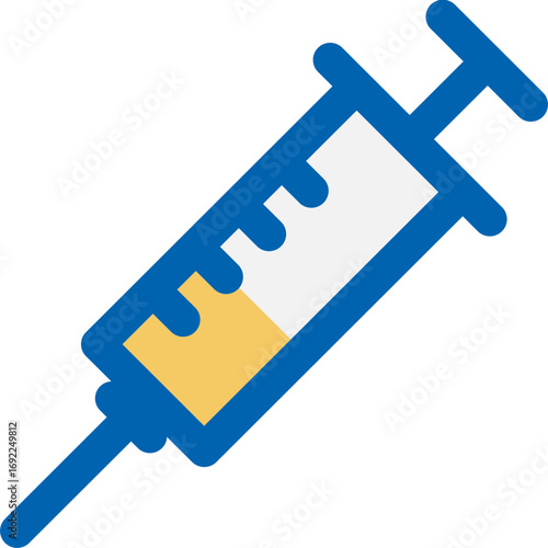 Syringe Icon – Vaccine and Injection Equipment Vector