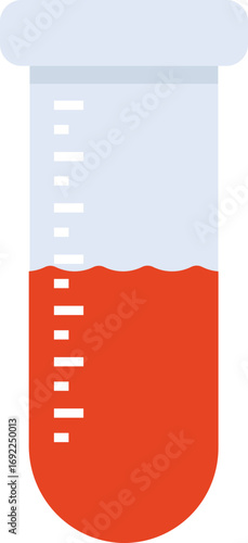 Test Tube Icon – Laboratory Medical Test Vector