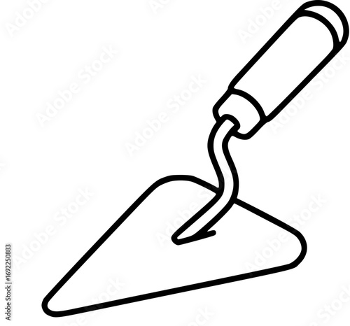 Trowel icon vector set