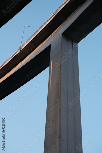 Photography Hong Kong sea and bridge