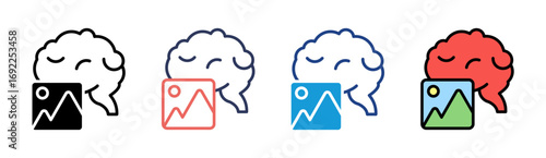 Creative Thinking Icon Set Multiple Style Collection