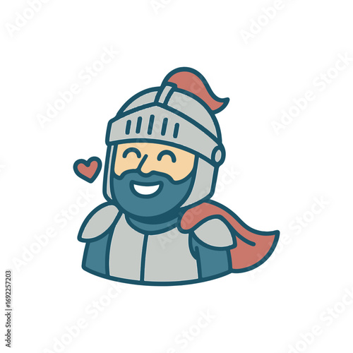 character emotion knight joy vector on white background
Vector character emotion
