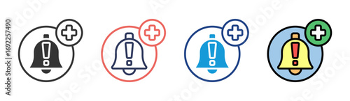 Security Alert Icon Set Multiple Style Collection