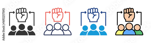 Strategic Planning Icon Set Multiple Style Collection