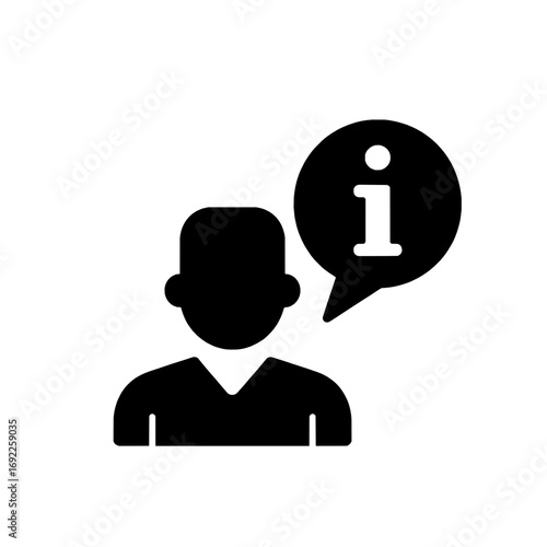 Information Icon Simple User Support Glyph