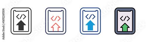 Deployment Icon Set Multiple Style Collection