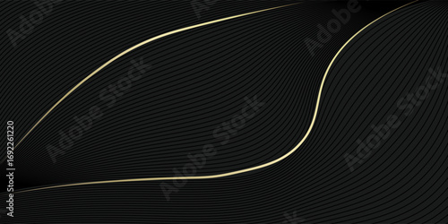 Gradient black backgrounds with golden frames vector design in eps 10. Vector Illustration