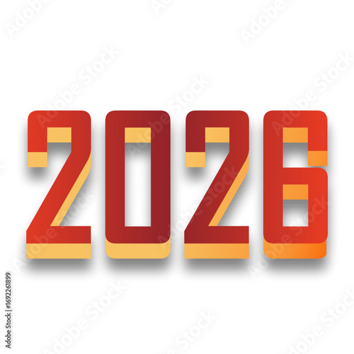 2026 new year text design