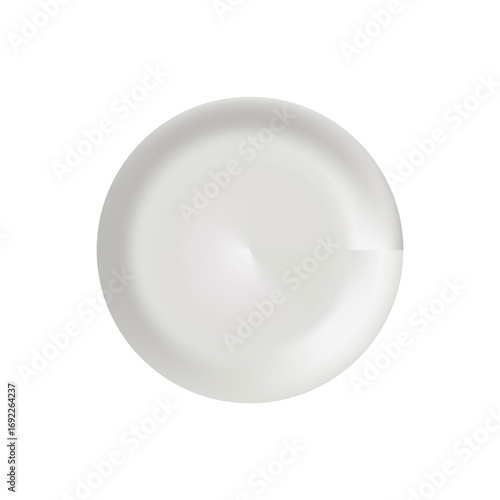 White Orb Mystique Sphere of Simplicity Purity and Elegance A Minimalist Abstract Still Life Soft Light Modern Design