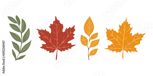 Autumn leaf icon ai generated
