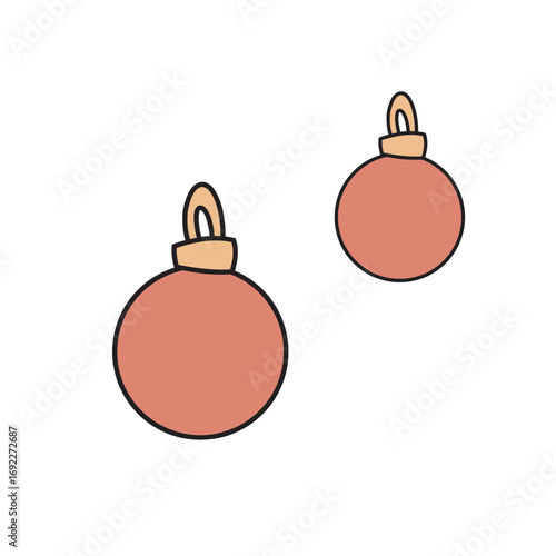 set of christmas balls