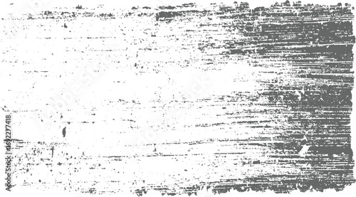 A distressed grey textured background with horizontal lines and scattered marks on a white base.