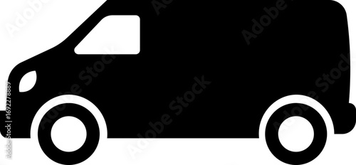 Delivery van Icon, van Icon,  Auto vehicle isolated. Transport icons. Automobile silhouette front view. vehicle or automobile symbol. Vector Illustration !
