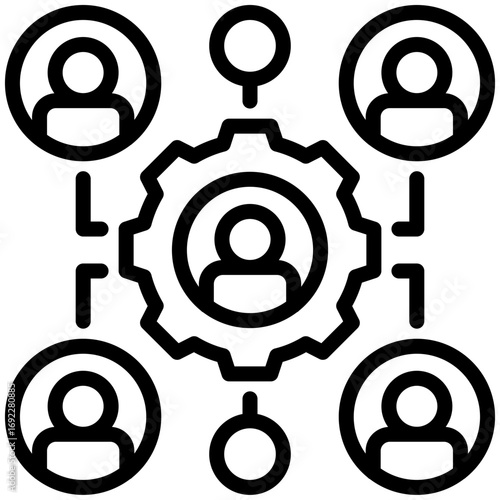 control center icon isolated on white background. vector illustration icon for management