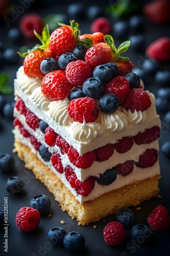 Wallpaper Mural cake with berries Torontodigital.ca