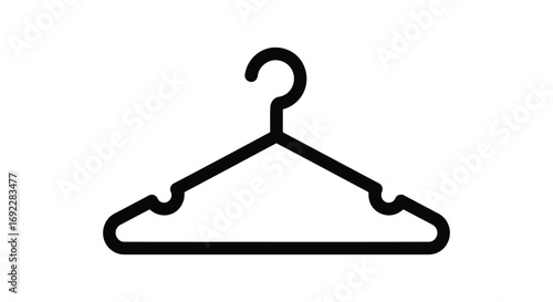 Black clothes hanger for clothing storage use