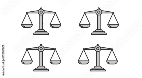 Scales of justice, a symbol of law and order