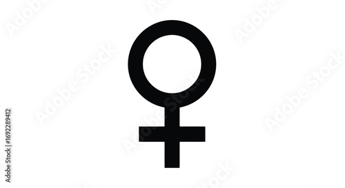 Black female gender symbol