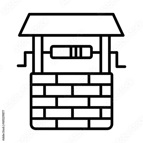 water well line icon