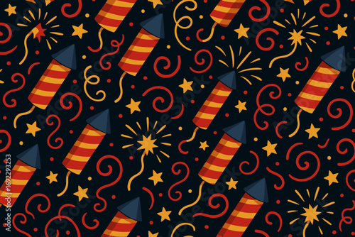 Colorful fireworks and sparkler patterns create a festive atmosphere for celebrations and events