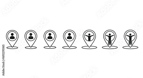 Location pin with person icon