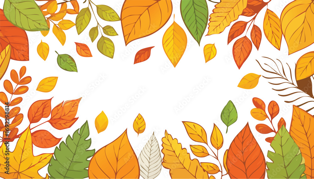 Obraz premium Autumn leaves background