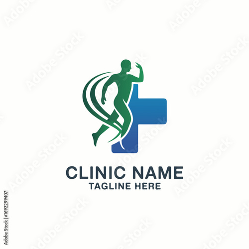 clinic logo design vector 