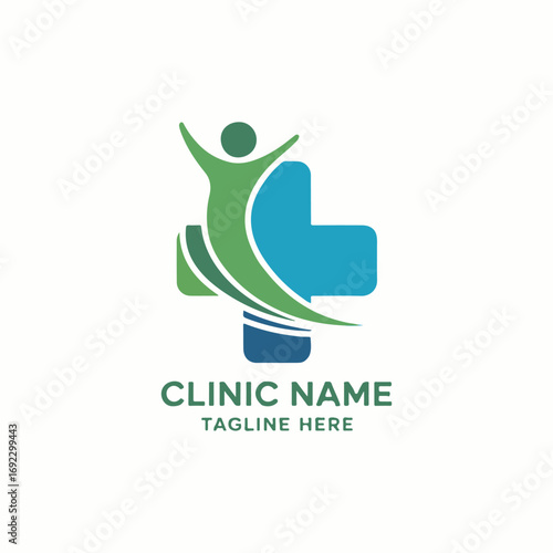 clinic logo design vector 