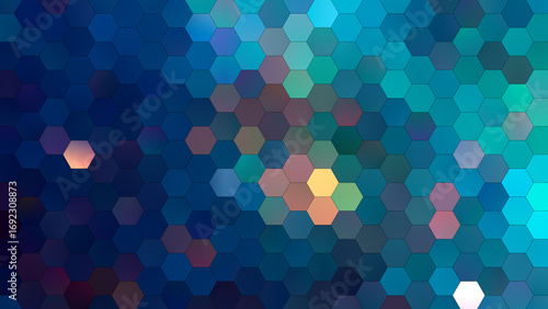 4K abstract geometric background with a hexagonal mosaic pattern.