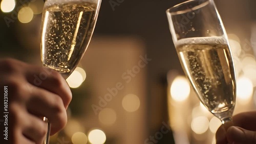 Champagne toast celebration
