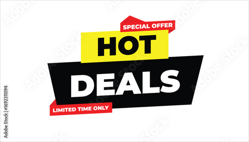 HOT DEALS SPECIAL OFFER LIMITED TIME ONLY – SALE BANNER