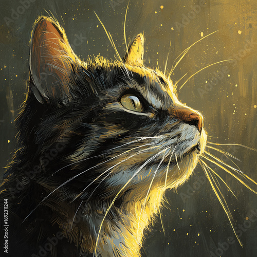 cat in the night
