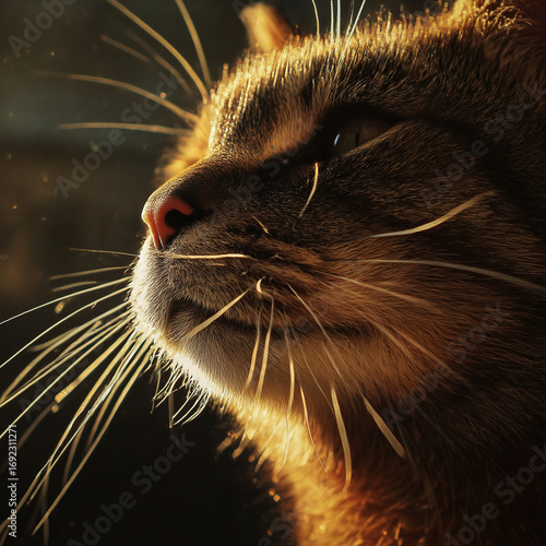 close up of a cat