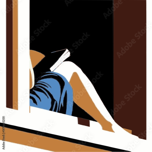 vector illustration of a woman