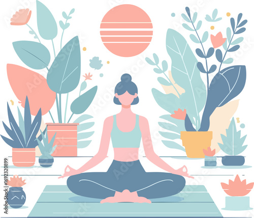 Full_body_vector_illustration_of_a_person_doing_yoga_exercise_in_lotus_position