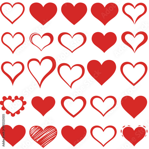 Geometric Heartbeat: A Modern Abstract Vector Design