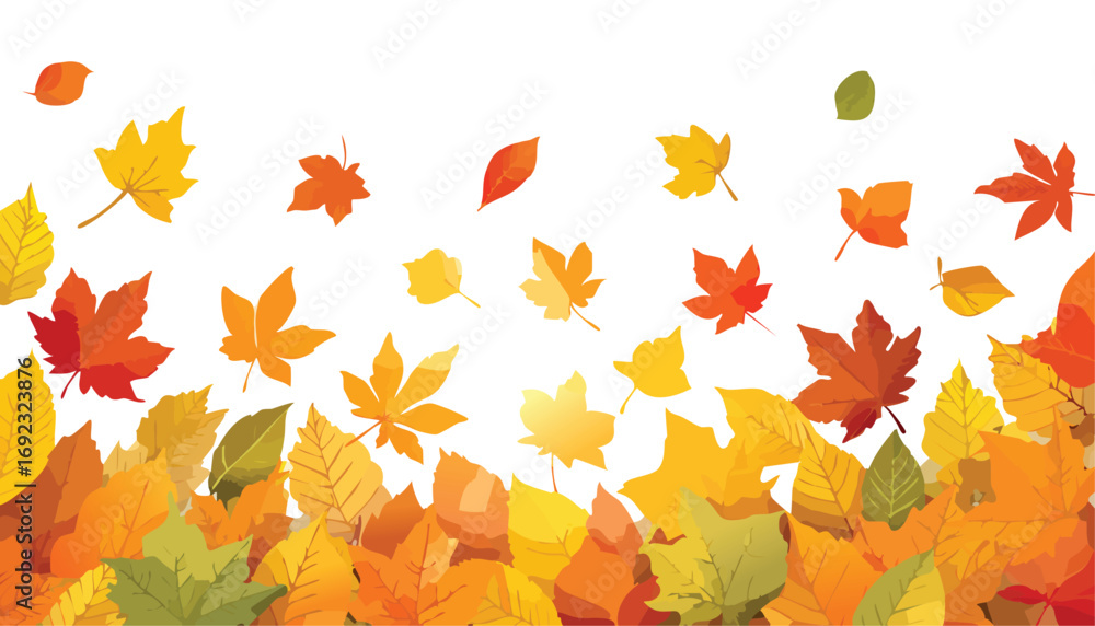 Fototapeta premium Autumn leaves background
