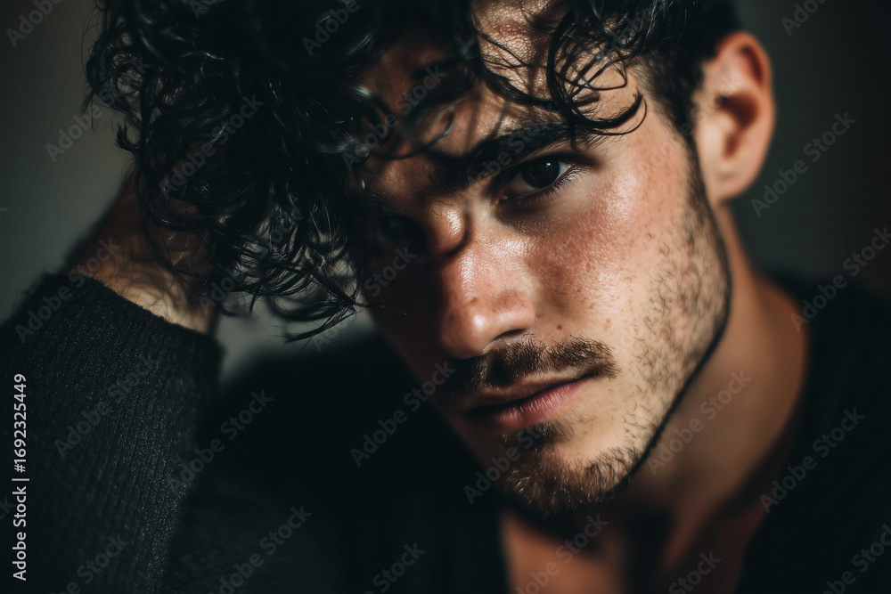 Fototapeta premium handsome guy looking for