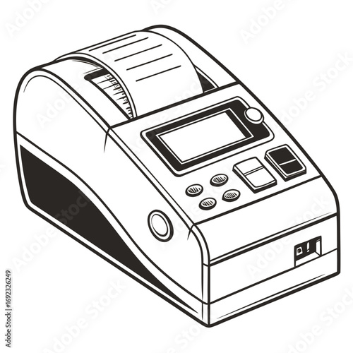 Hand-drawn sketch of a vintage-style bell ringing loudly, symbolizing an urgent alarm or notification sound effect. Ideal for design elements